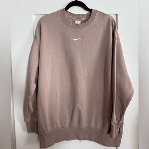 Nike Men's Tan Crewneck Sweater